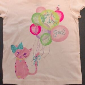 babyGap Girl's Glitter Birthday Tee Size 4